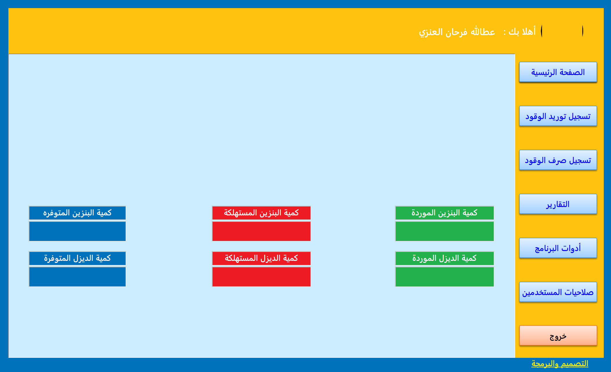 برنامج محطة المحروقات لجهة عسكرية